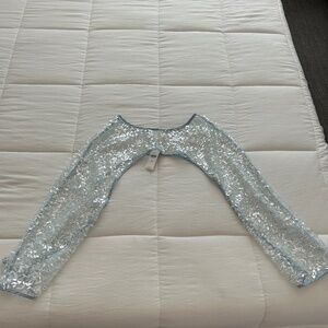 Anthropologie Sequin Shrug
